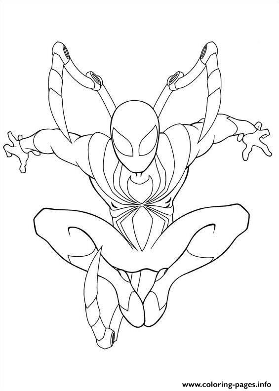 Ultimate Spiderman Easy Spiderman Coloring Pages