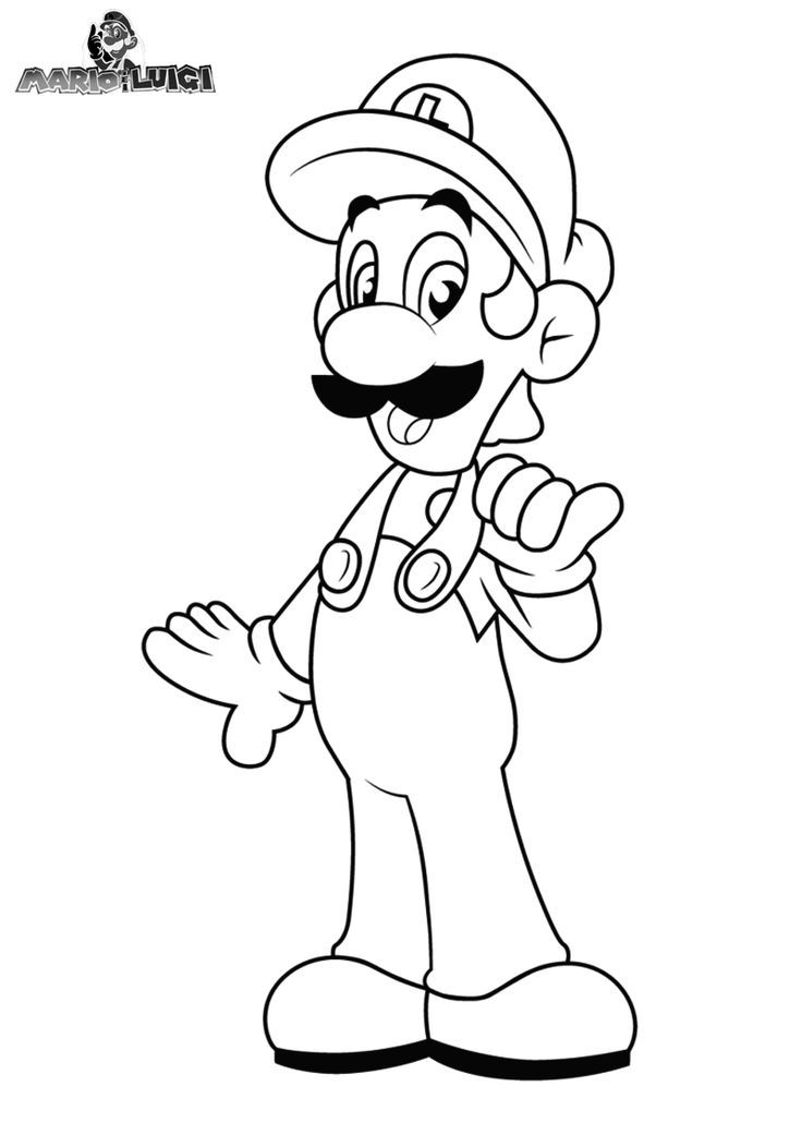 Free Printable Mario And Luigi Coloring Pages