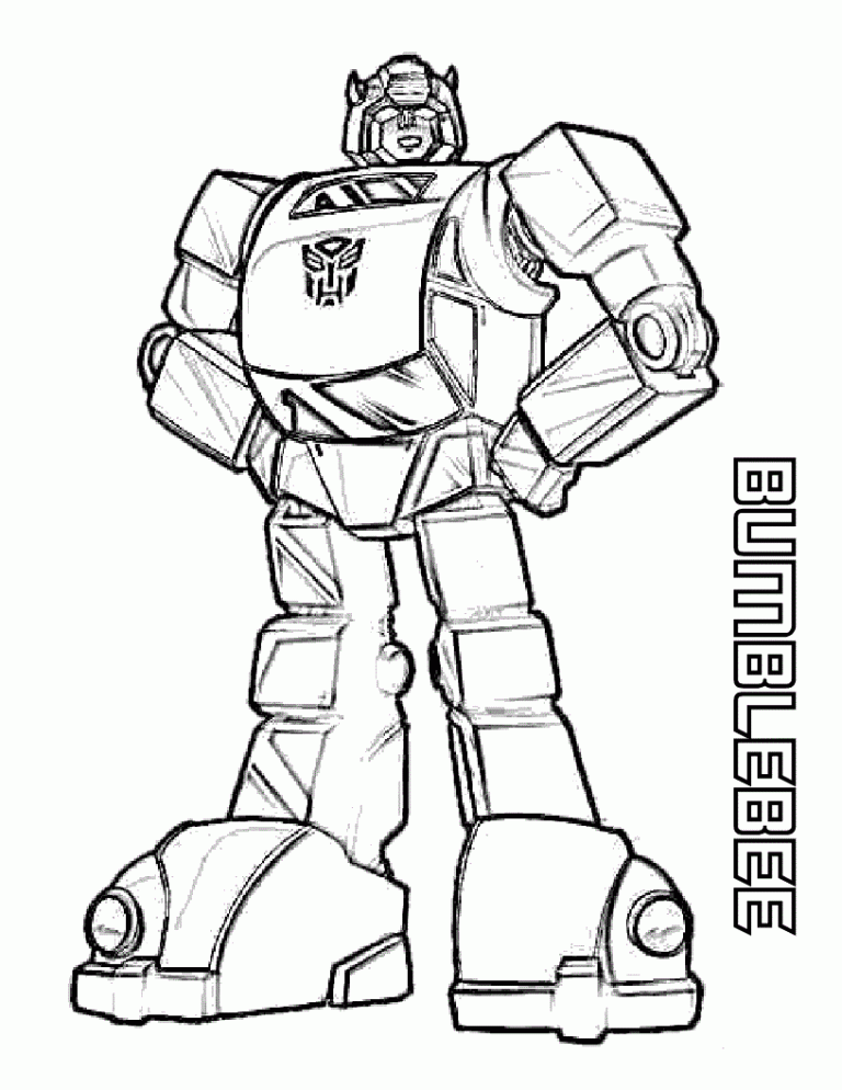 Transformers Cyberverse Bumblebee Coloring Pages