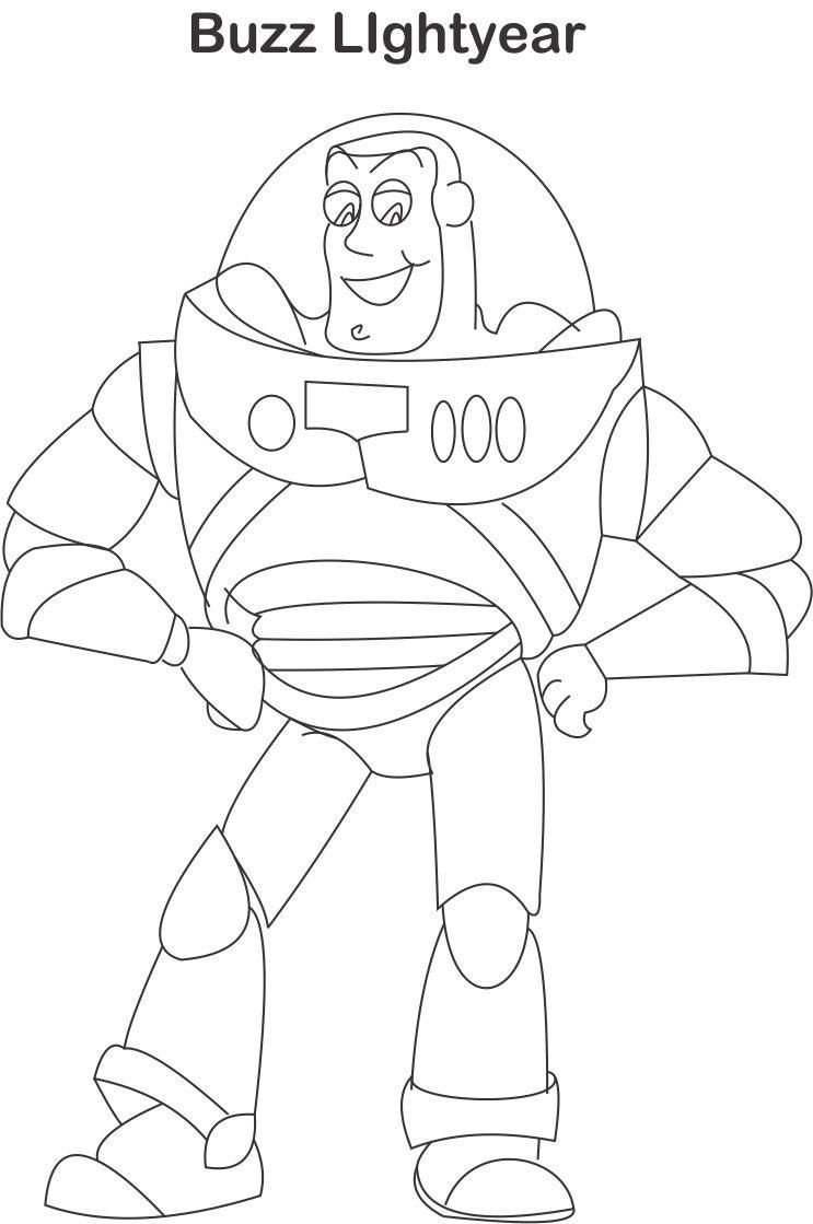 Buzz Lightyear Toy Story Coloring Pages