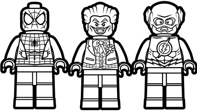 Spiderman Lego Coloring Pages Printable
