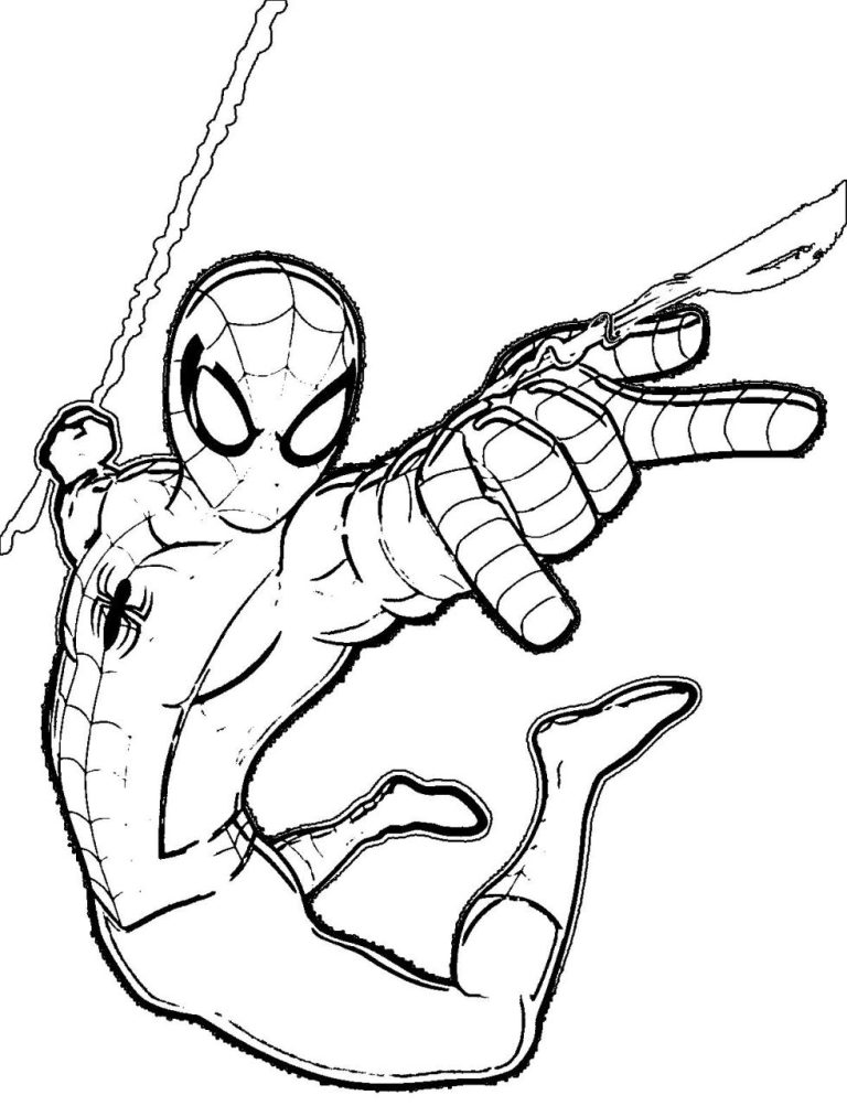 Iron Spiderman Coloring Pages Printable