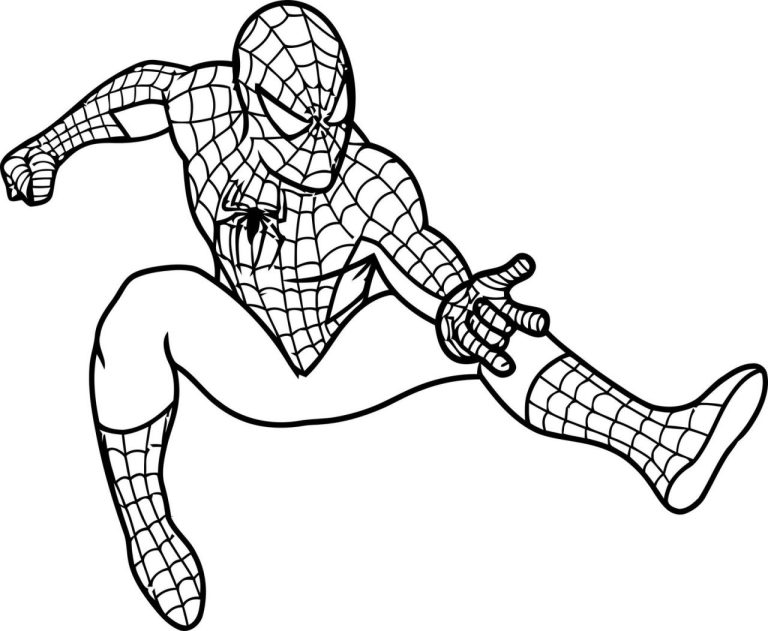 Printable Spiderman Colouring In Sheets