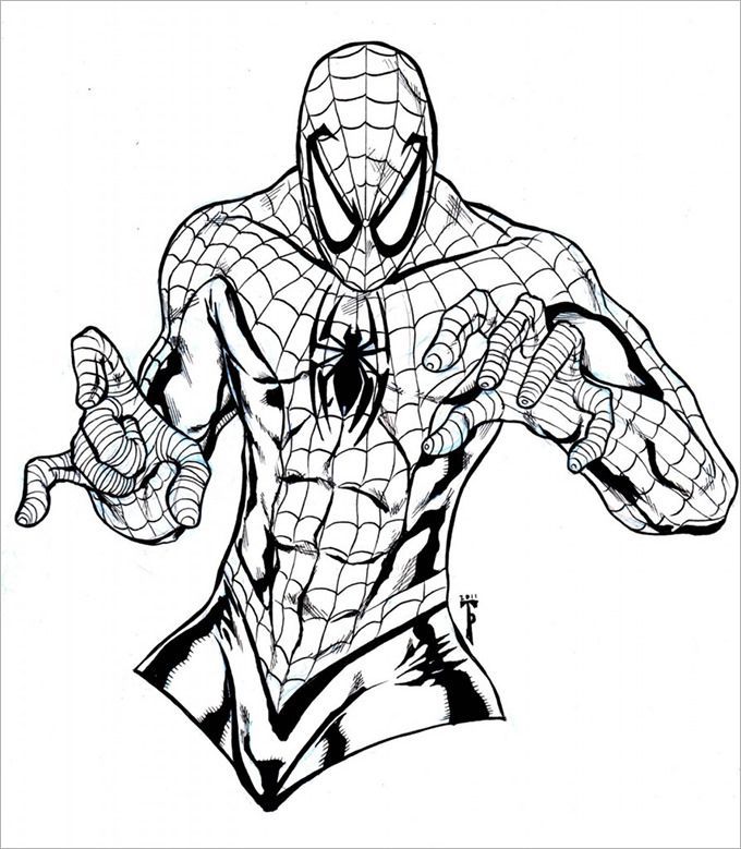 Kid Spiderman Coloring Pages Pdf