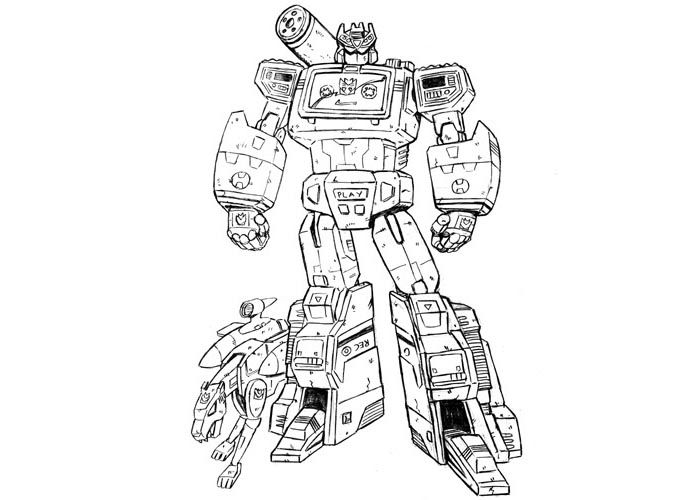 Megatron Transformers Coloring Book