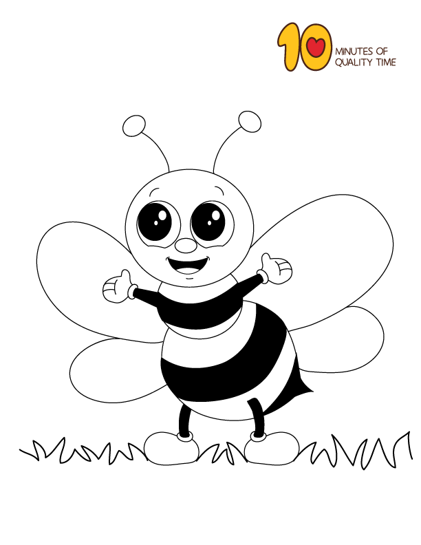 Bumblebee Coloring Pages For Preschoolers