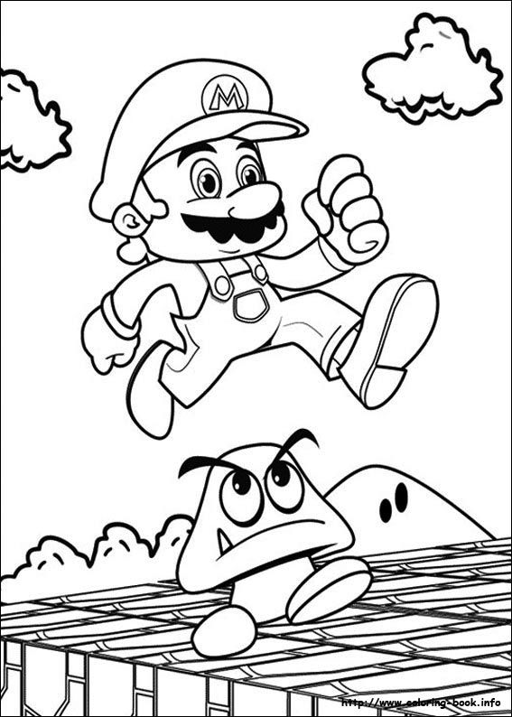 Super Mario Brothers 3 Coloring Pages