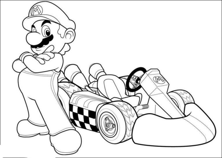 Printable Mario Kart 8 Coloring Pages