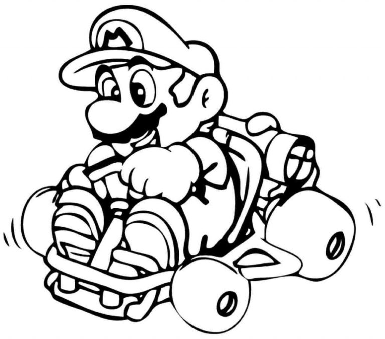 Super Mario Brothers Halloween Coloring Pages