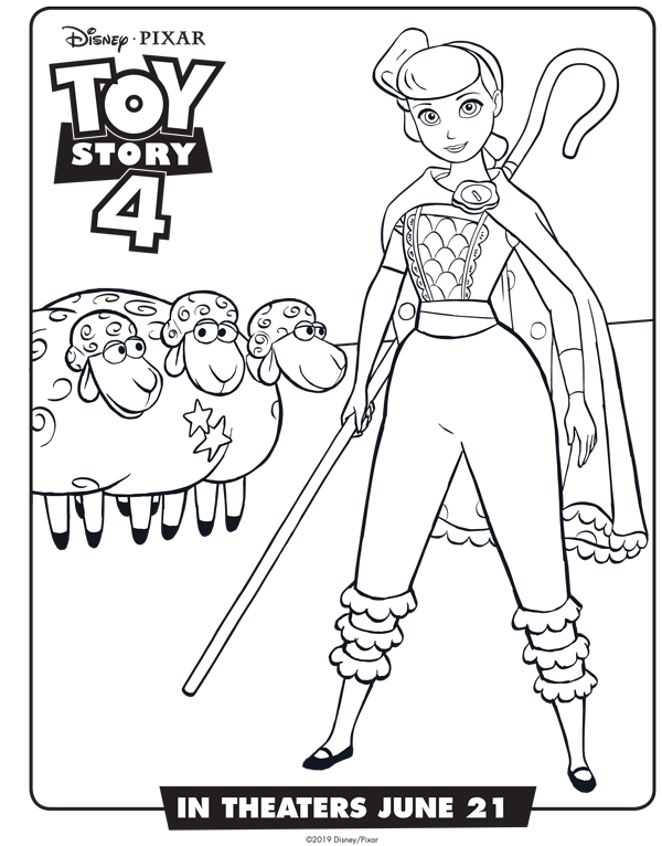 Toy Story 4 Coloring Sheets