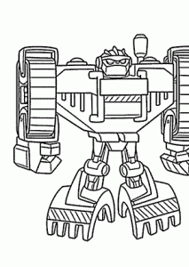 Heatwave Transformers Rescue Bots Coloring Pages
