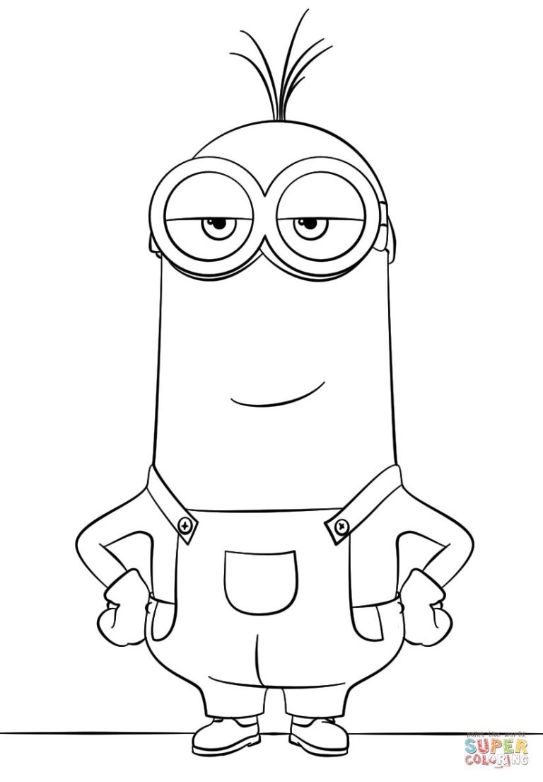 Full Size Free Printable Full Page Minion Coloring Pages