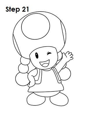 Super Mario Coloring Pages Toadette