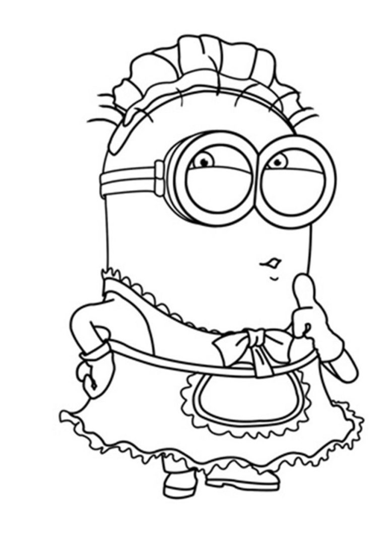 Print Free Printable Minion Coloring Pages