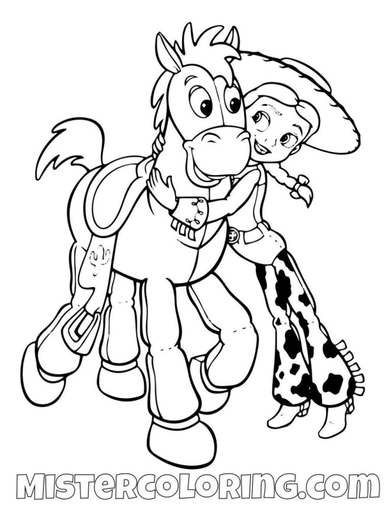 Bullseye Toy Story 4 Coloring Pages