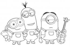 Minion Free Printable Coloring Pages For Kids