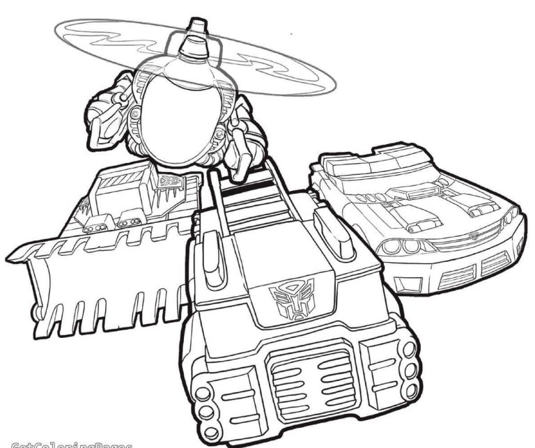 Printable Transformers Rescue Bots Coloring Pages