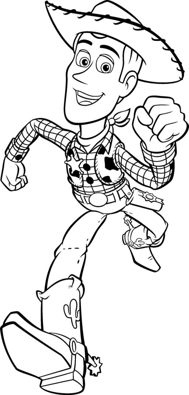 Woody Toy Story 3 Coloring Pages