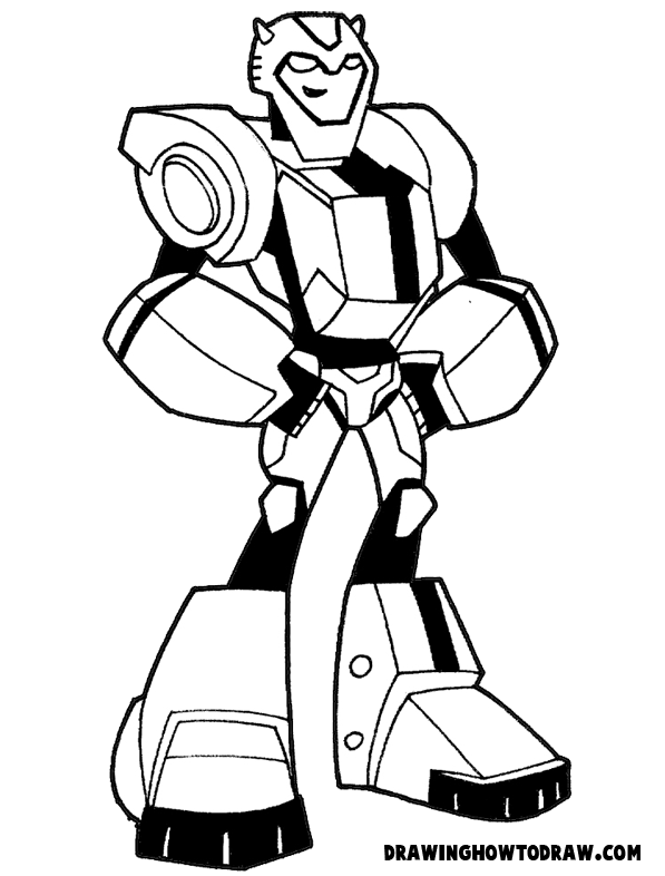 Easy Bumblebee Prime Transformers Coloring Pages