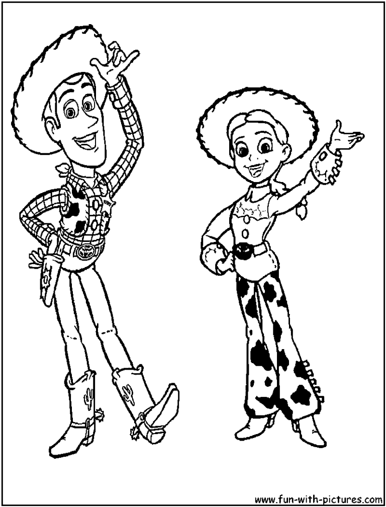 Woody Toy Story Coloring Sheets