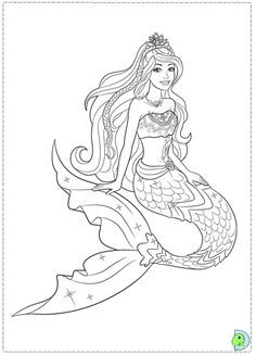 Detailed Unicorn Mermaid Coloring Pages