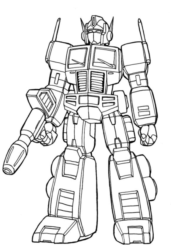 Optimus Prime Transformers Coloring Pages Free
