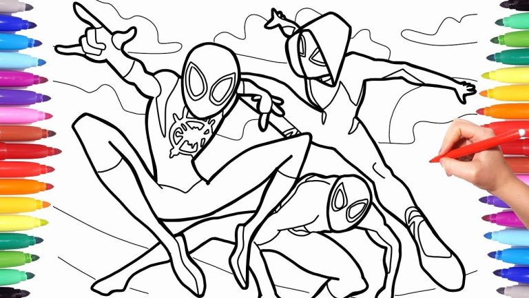 Spider-gwen Spider Man Into The Spider Verse Coloring Pages