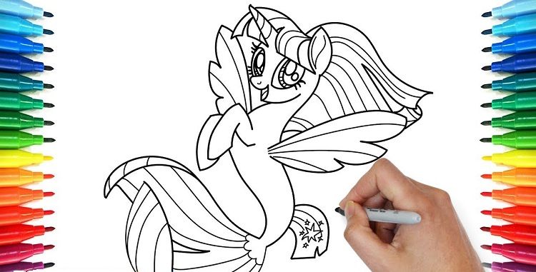 Printable My Little Pony Mermaid Coloring Pages