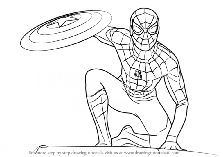 Coloring Book Homecoming Spiderman Coloring Pages