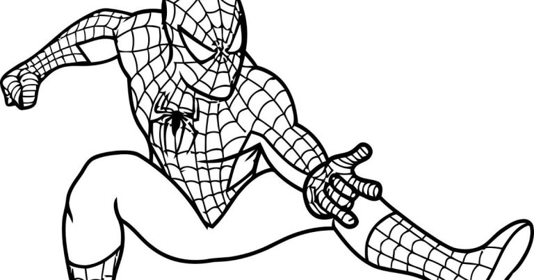 Coloring Sheet Spiderman Coloring Pages Free Printable