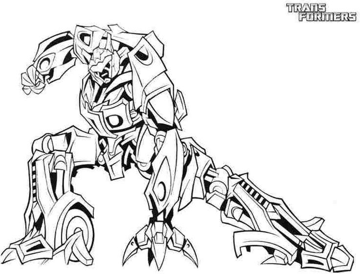 Bumblebee Megatron Transformers Coloring Pages