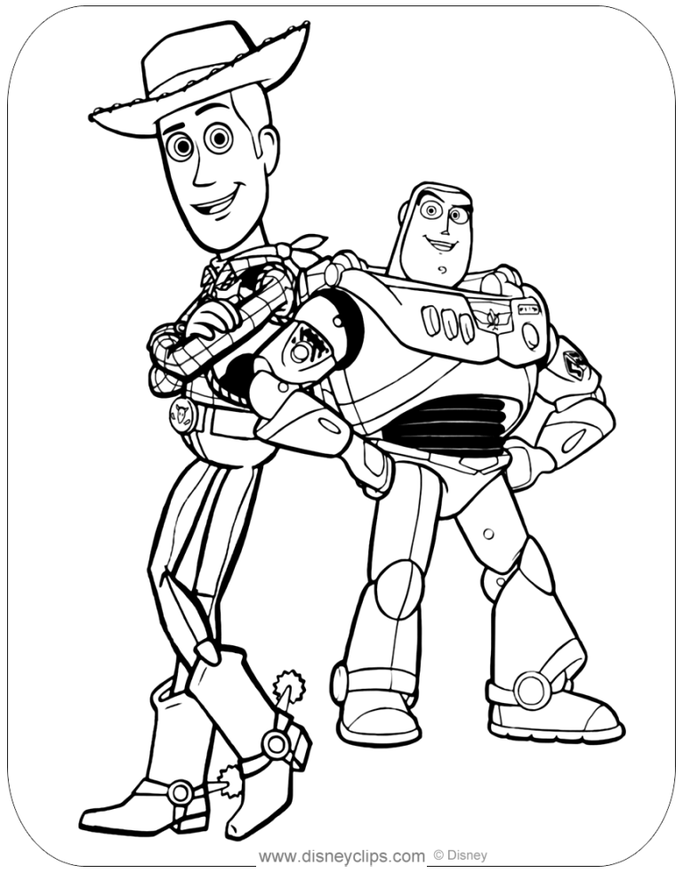 Buzz Lightyear Toy Story Coloring Sheets