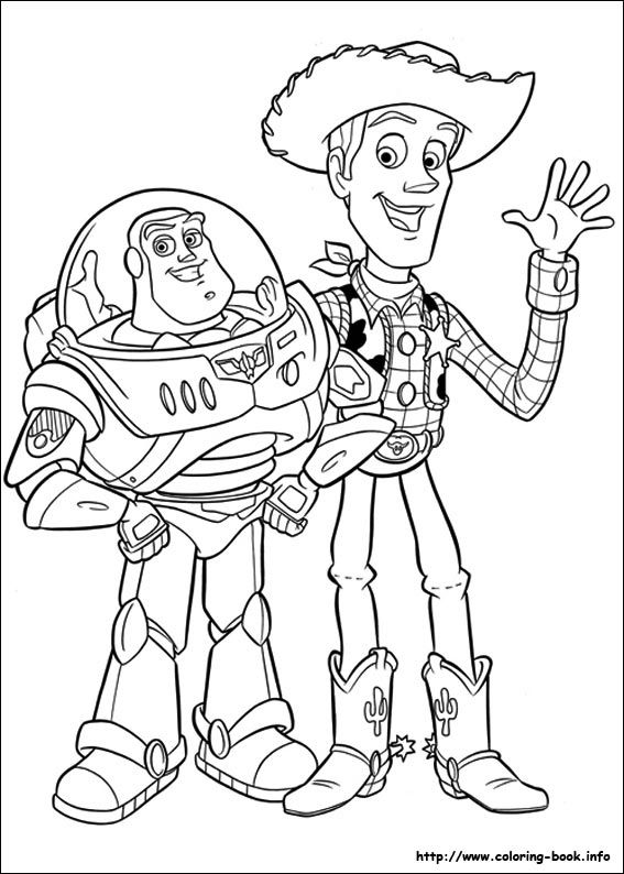 Toy Story Coloring Page Forky Outline