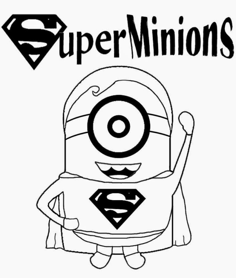 Minion Halloween Coloring Pages For Kids