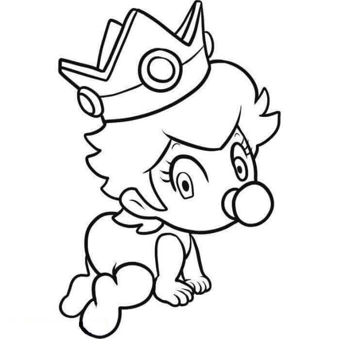 Mario Kart Baby Daisy Coloring Pages