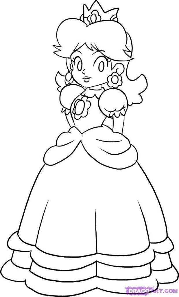 Super Mario Coloring Pages Daisy