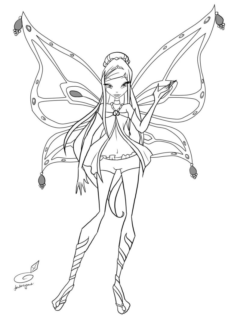 Mermaid Winx Club Coloring Pages Musa