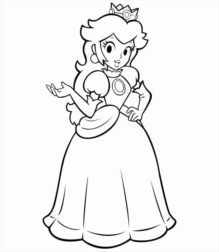 Paper Mario Daisy Coloring Pages