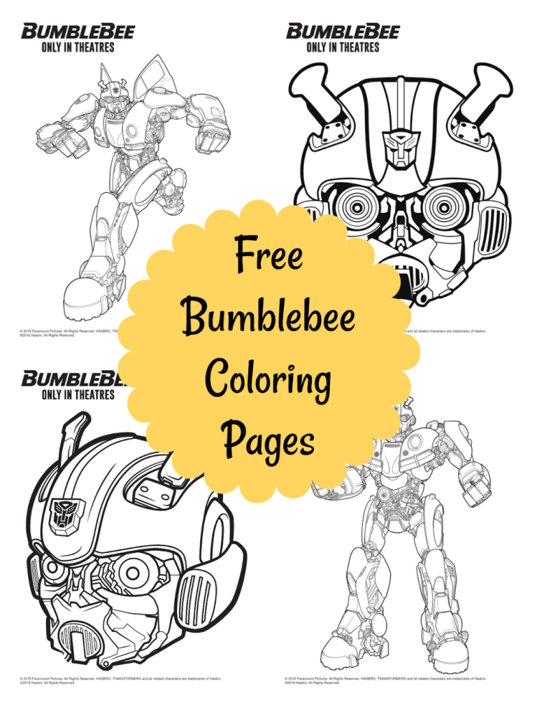 Free Printable Bumblebee Transformers Coloring Pages