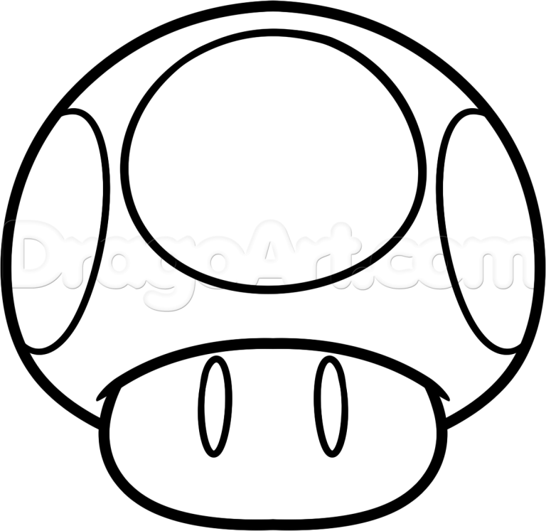 Toadstool Mario Coloring Pages