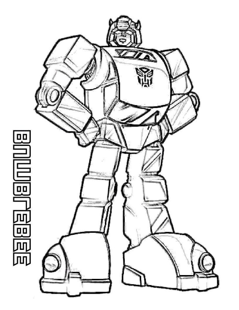 Transformers Bumblebee Car Coloring Pages