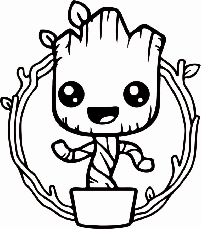Free Baby Groot Coloring Pages