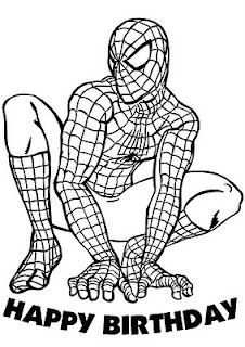 Free Printable Full Size Spiderman Coloring Pages