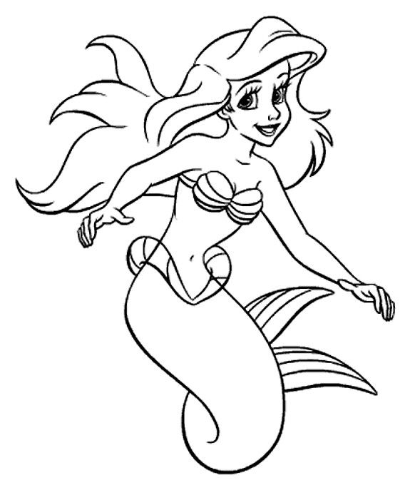 The Little Mermaid Coloring Pages Printable