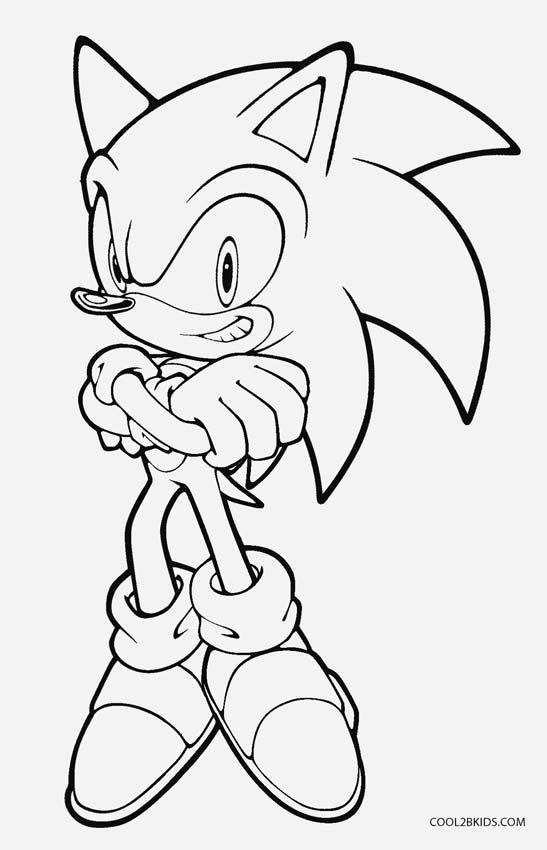 Free Printable Coloring Book Sonic Coloring Pages
