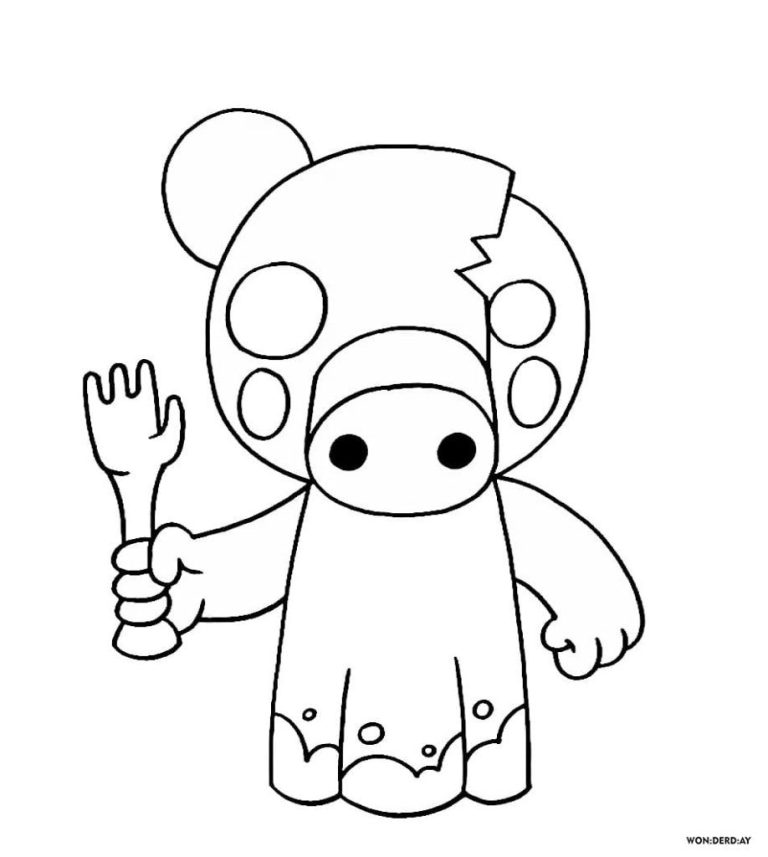 Piggy Roblox Characters Coloring Pages