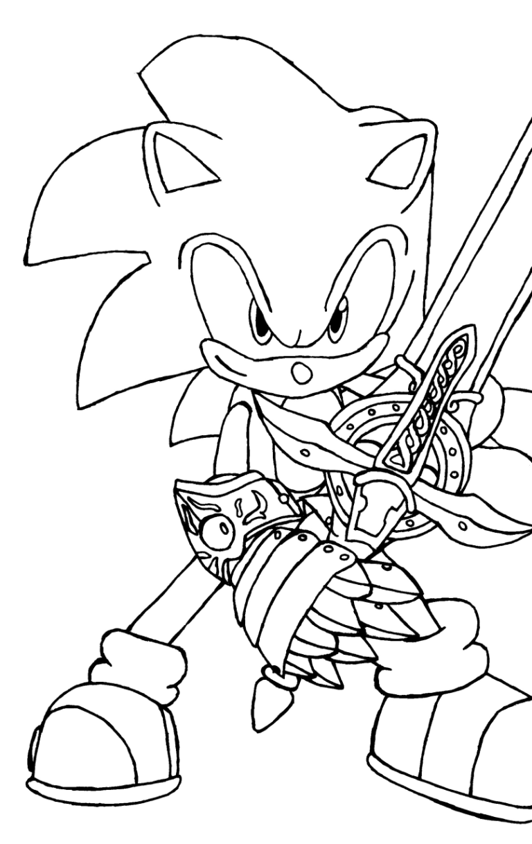 Sonic Vs Metal Sonic Coloring Pages