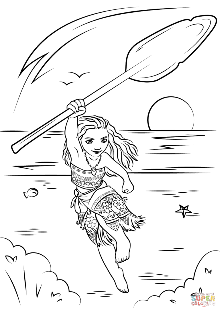Printable Moana Coloring Pictures