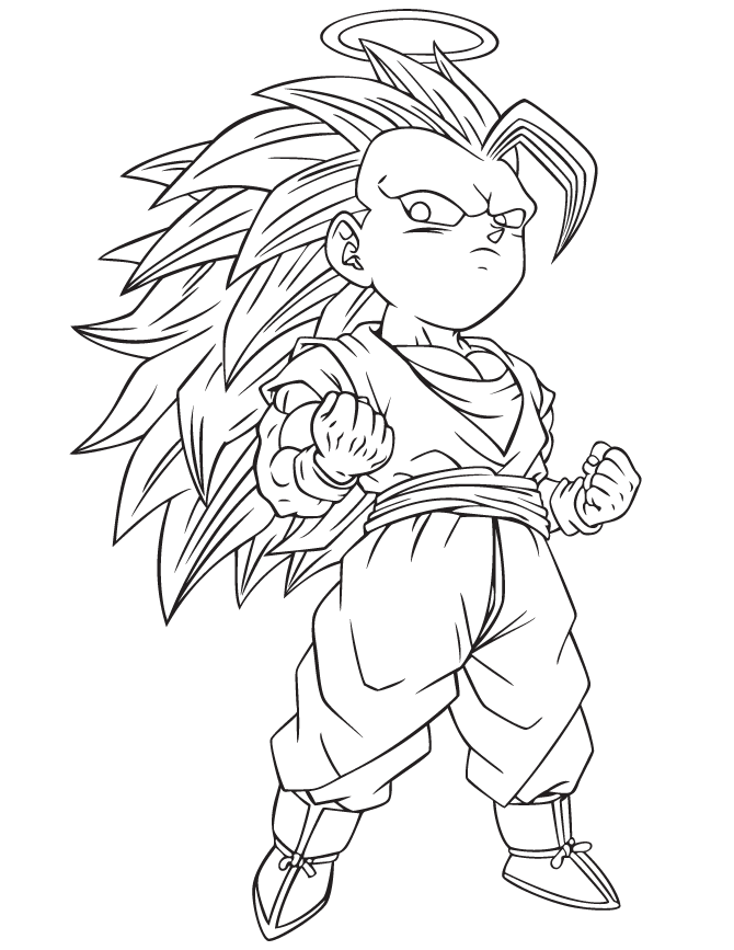 Son Goku Dragon Ball Z Coloring Pages