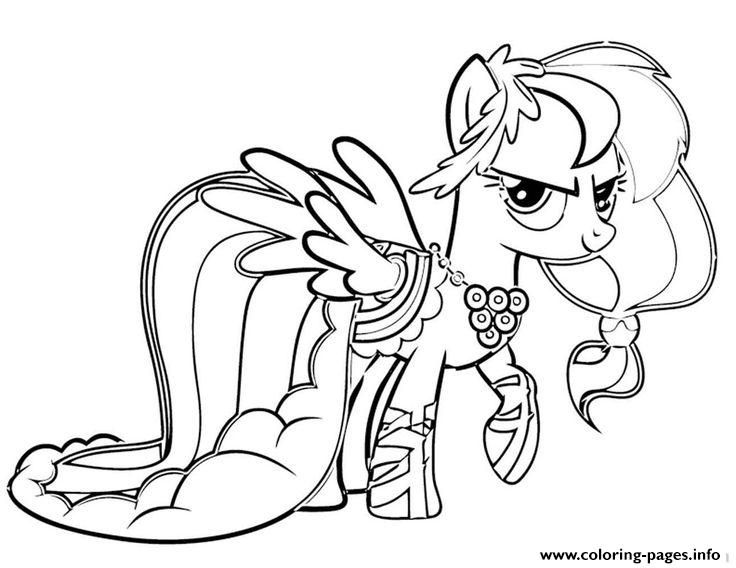 Rainbow Dash Pinkie Pie Fluttershy My Little Pony Coloring Pages